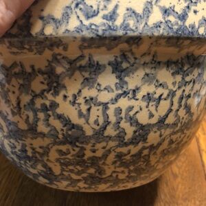 Robinson Ransbottom Blue and Cream Mixing Bowl